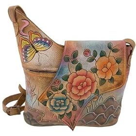 Anuschka Flap Shoulder - Premium Rose Antique Premium Rose Antique Shoulder Bags