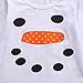 Little Girls Christmas Snowman Top and Polka Dot Ruffle Leggings Outfit