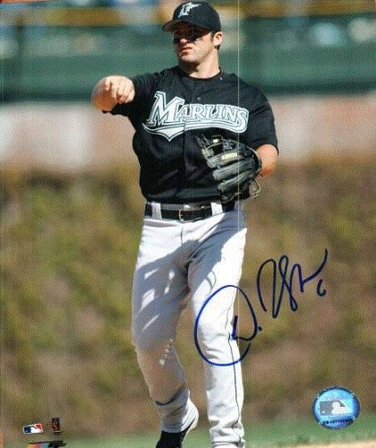 Autographed/Hand Signed 8x10 8x10 Photo Dan Uggla Florida Marlins