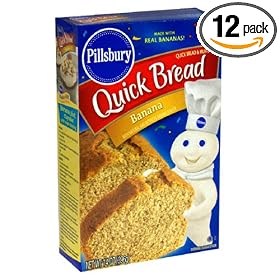 Pillsbury Quick Bread Mix, Banana, 14-Ounce Boxes (Pack of 12)