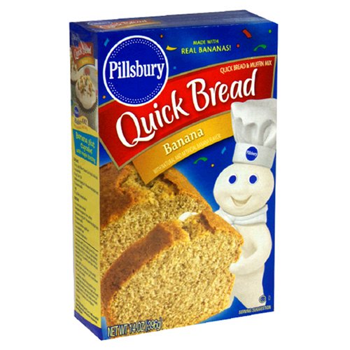 Pillsbury Quick Bread Mix, Banana, 14-Ounce Boxes (Pack of 12)