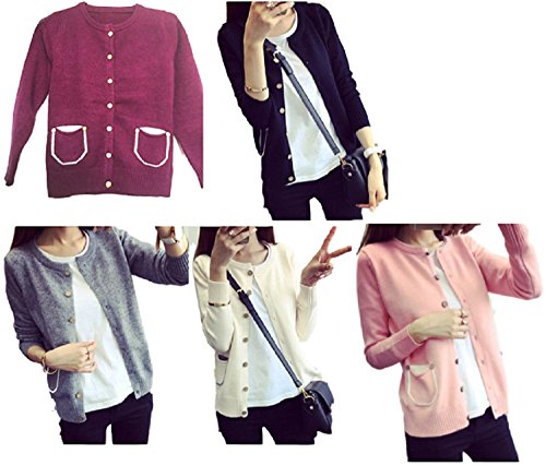 一茶先生 レディース 長袖 秋 冬 春 カーディガン ボレロ 羽織り コート カラー展開 フリーサイズ