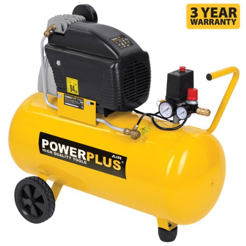 Buy Cheap Powerplus 50 Litre, 2HP, 7.8CFM, 230v, MWP 116psi, 8BAR