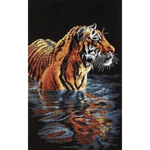 Dimensions-Counted-Cross-Stitch-Tiger-Chilling-Out