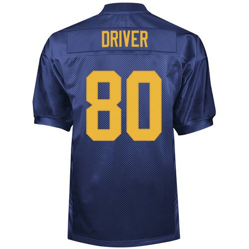Green Bay Packers 80 Donald Driver Blue NFL Jerseys Authentic Football Jersey Size 48-56 (Please Select the Size When You Order, Can Do Drop Shipping)