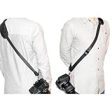 JJC Quick Release Professional Shoulder Sling Strap with storage pocket. Fits to cameras tripod socket with ABS Plate. For Canon, Fujifilm, Leica, Nikon, Olympus, Panasonic, Pentax, Ricoh, Samsung, Sony (D)SLR, Mirrorless, or Super Zoom cameras.