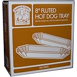 Bakers & Chefs Fluted Hot Dog Tray - 8" - 500 Ct.