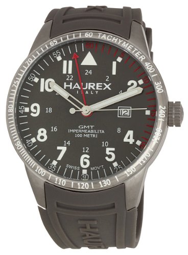 Haurex Italy Men's Red Arrow GMT Watch - 1J300UG1
