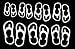 Flip Flop Family Car Decal / Sticker