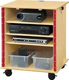 Jonti-Craft 3310JC Lockable Presentation Cart, Natural Birch