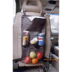 Multifunctional Car Back Seat Organizer -- Black