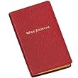 Pocket Wine Journal, Genuine Leather, Tabbed, 5 Inch, Garnet