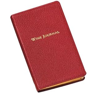Pocket Wine Journal, Genuine Leather, Tabbed, 5 Inch, Garnet
