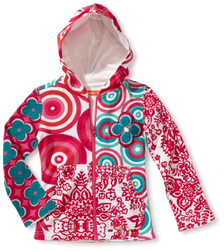 Desigual Little Girls' Fitted Circle Print Hoodie