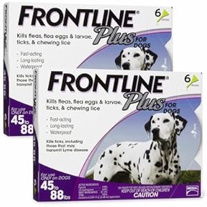 Merial Frontline Plus for Dogs, 45 to 88-Pound, 12-Pack