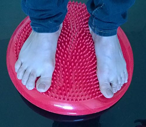 Anna Toys 33cm Diameter Core Balance Cushion Exercise Disc Trainer Board (Red)