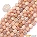 8mm Round Gemstone Sun Stone Beads Strand 15 Inch Jewelry Making Beads