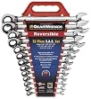 Gear Wrench 9509 13 Piece Reversible Combination Ratcheting Wrench Set-SAE