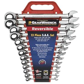 Gear Wrench 9509 Reversible Combination Ratcheting Wrench Set-SAE, 13-Piece by Danaher Tool Group