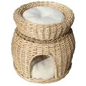 Cat Bed Oak Two Tier