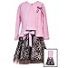 Apparel : Toddler Girls Fall Clothes PINK Dress Cardigan Set RARE EDITIONS 2T-4T