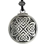 Celtic Knot Woven Heart Pendant Jewelry Irish Necklace Viking Gebo Love Rune Jewelry