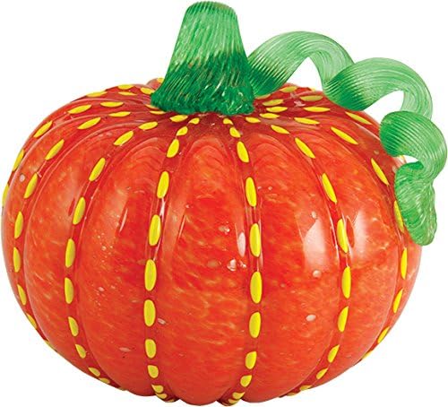 Global Village Candy Corn Pumpkin Small 5.5"