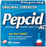 Pepcid AC Acid Reducer, Original Strength Tablets, 30-Count