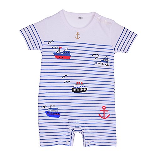 Froomer Baby Boys Girls Summer Bodysuit Srtiped Cotton Romper