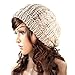 FUNOC Women Ladies Baggy Beret Chunky Knit Knitted Braided Beanie Hat Ski Cap