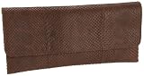 Carlos Falchi Matte Anaconda Flat Clutch