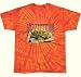 Led Zeppelin Orange Tie Dye T-shirt 'Houses Of The Holy' tee (Large) [Apparel]