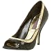 justsweet Women's Nichola Open Toe Pump,Black,7 M