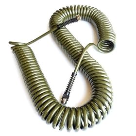 Refurbished Green 75 Ft. Drinking Water Safe Polyurethane Coiled Watering Hose - Save... by 