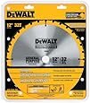DEWALT DW3123 Series 20 12-Inch 32 Tooth ATB Thin Kerf General Purpose Miter Saw Blade with 1-Inch Arbor
