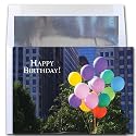 Birthday Cards - City Balloons, Box of 10 cards and envelopes