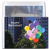 Birthday Cards - City Balloons, box of 10 cards and envelopes