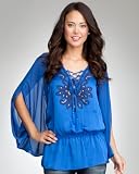 bebe Long Sleeve Caftan Tunic