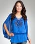 bebe Long Sleeve Caftan Tunic