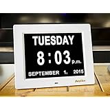 DayClox - The Original Memory Loss Digital Calendar Day Clock with Extra Large Non-Abbreviated Day & Month. Perfect for Seniors