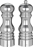 Trudeau Provence Stainless Steel Pepper Mill and Salt Shaker Set