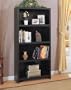 Contemporary Style Black Finish Bookcase / Book Shelf
