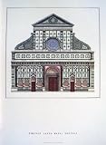  : Santa Maria Novella by Firenze. Art Print Poster FRAME IT.. 23.25 inches width by 33 inches height. Highest Quality Art Poster Print