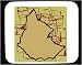 Mouse Pad with Africa, map, Ethiopia, outline, area, geograpy, region, land