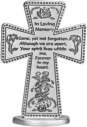 Cathedral Art (Abbey & CA Gift in Loving Memory Message Cross, 3-Inch, One Size, Multi