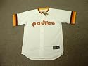 SAN DIEGO PADRES 1980's Majestic Cooperstown Throwback Home Baseball Jersey