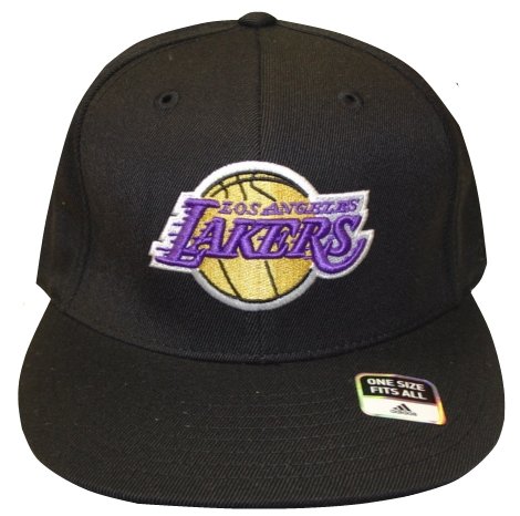 Los Angeles Lakers Black Basic Logo Hat / Cap