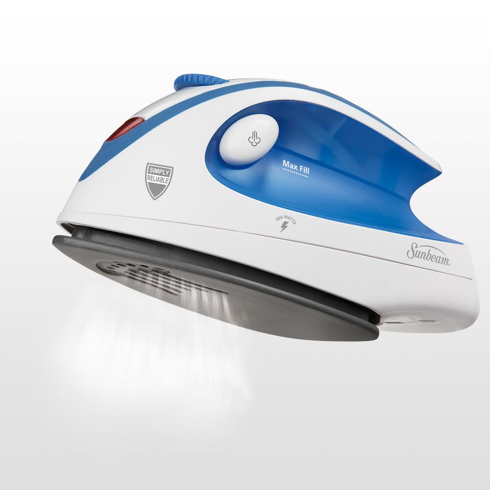 New Sunbeam GCSBTR 100 Travel Iron, Irons, Dual Voltage, Trot Mini Steam.