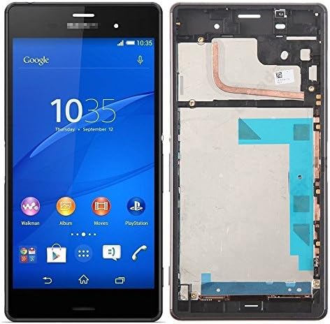 For Sony Xperia Z3 LCD Screen Replacement with Frame Black,LCD Display Touch Digitizer Screen Replacement Assembly for 4G Dual SIM Card Model Sony Xperia Z3 5.2 inch (4G Dual SIM Black)