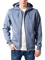 Urban Classics Sudadera con Cierre (Azul Medio)